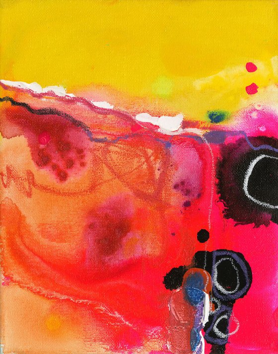I Dream In Color! 2 -  Minimal Abstract Painting  by Kathy Morton Stanion