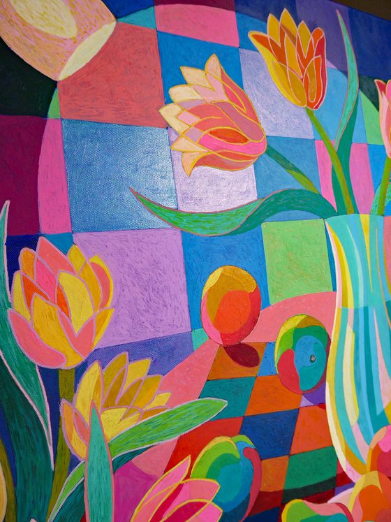 STILL LIFE UNDER SPOTLIGHT