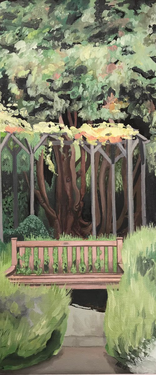 Garden Bench by Kitty  Cooper