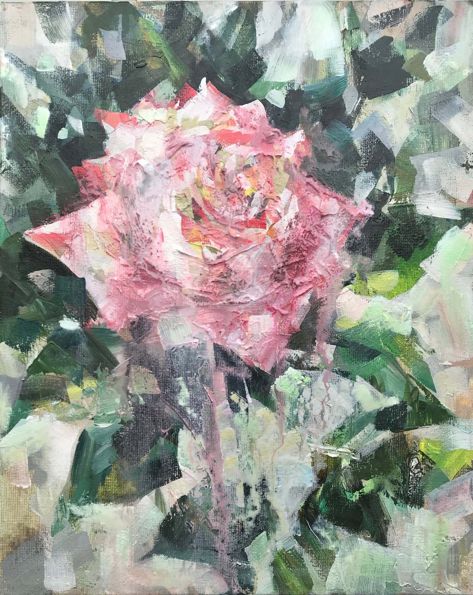 Autumn rose. one of a kind, original artwork, handmade art. by Galina Poloz