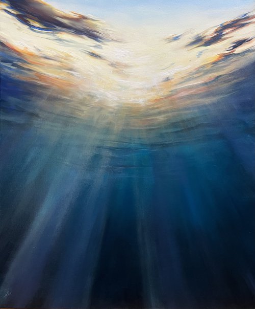 Underwater Sunset by Alesia Yeremeyeva