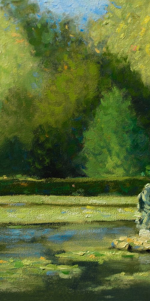 Fountains Abbey Lilypond Yorkshire by Gav Banns