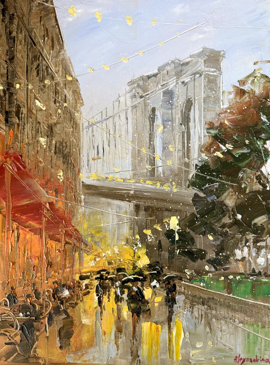 New York. Brooklyn Bridge. By Irina Alexandrina, 12 X 16, Artwork For Sale On Artfinder