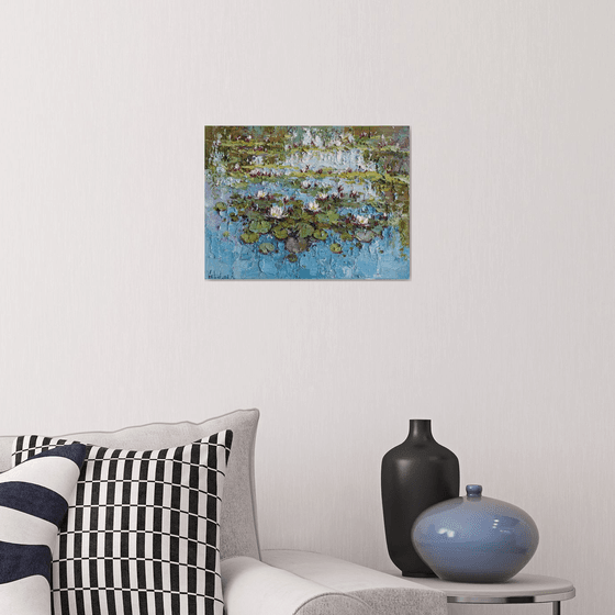 Water Lilies in the Pond