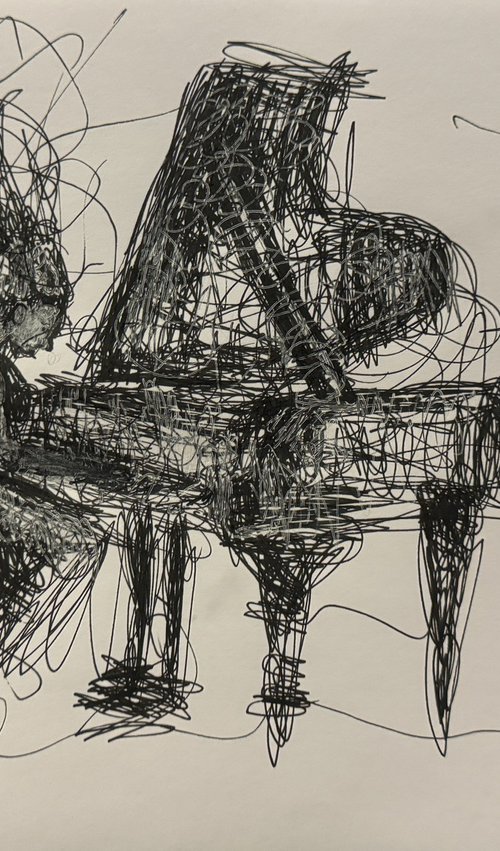 Piano And Pianist At A Dram... by Ryan  Louder