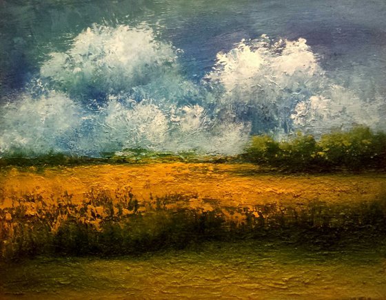 Field Of Gold Oil Painting