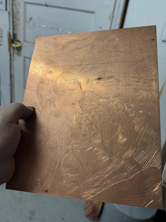 Blank Stare Etching