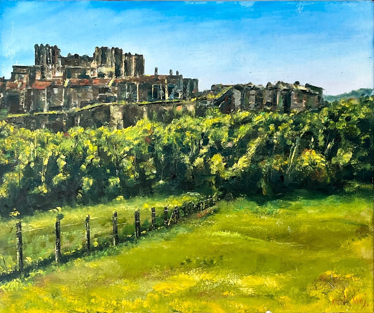 Dover Castle: The Sky Arts En Plein Air By Kamil Woj, 24 X 20, Artwork For Sale On Artfinder