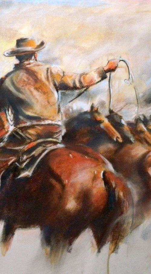 A working cowboy by Magdalena Palega