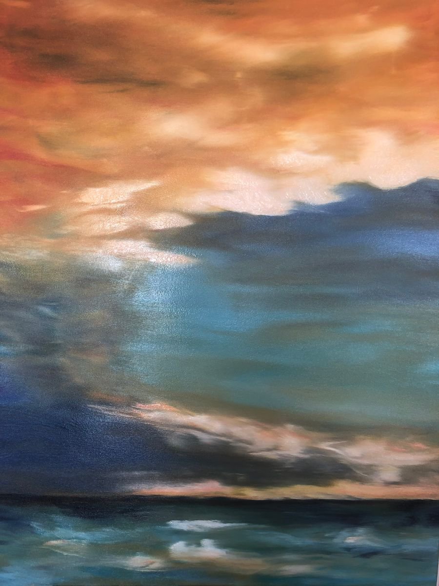 Sunset at Sea by Deborah Martin