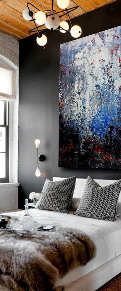150x100cm. / extra large painting / Abstract 1131 by Alex Senchenko