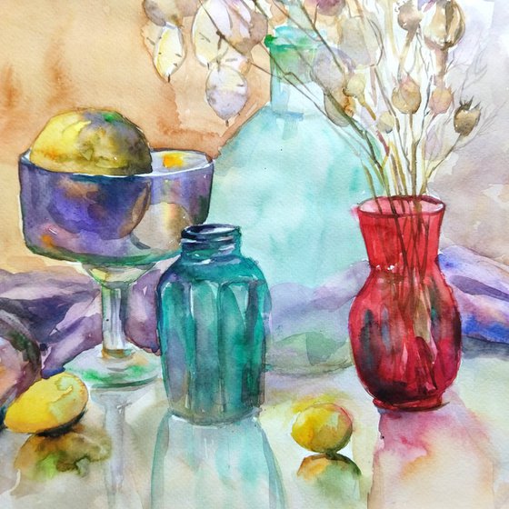 Glass & Fruit Harmony