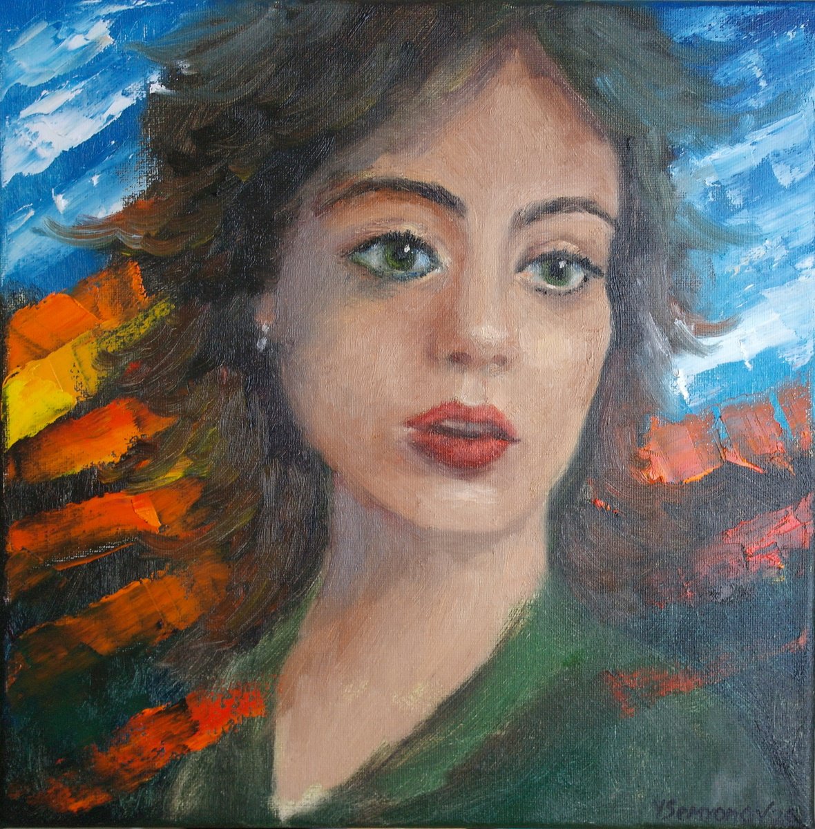 Green Eyes #8 By Juri Semjonov, 12 X 12, Artwork For Sale On Artfinder