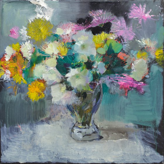 Summer flowers in vase