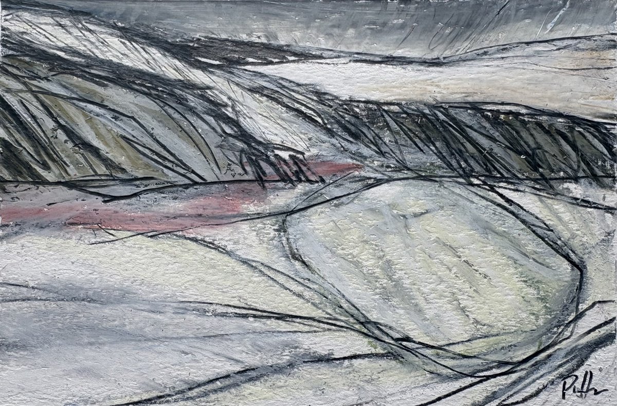 Expressive Drawing , Parliament Hill 3 By Steve Potts, 7 X 5, Artwork For Sale On Artfinder