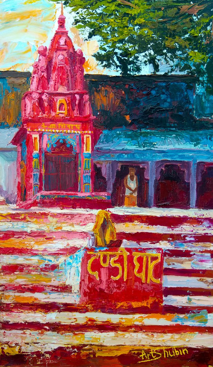 Shree Shiv Mandir, Dandi Ghat, Varanasi, India by Artem Shubin
