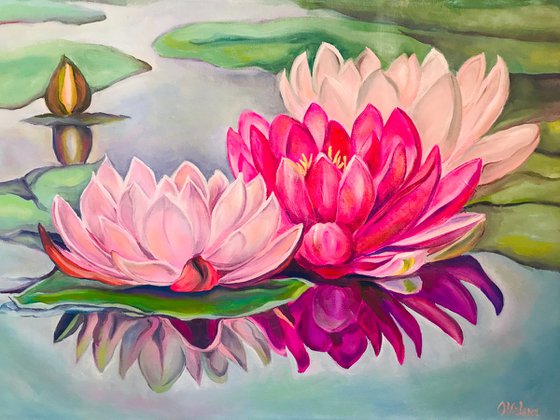 Lotuses in the pond