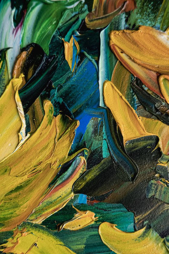Sunflower Field Oil Painting