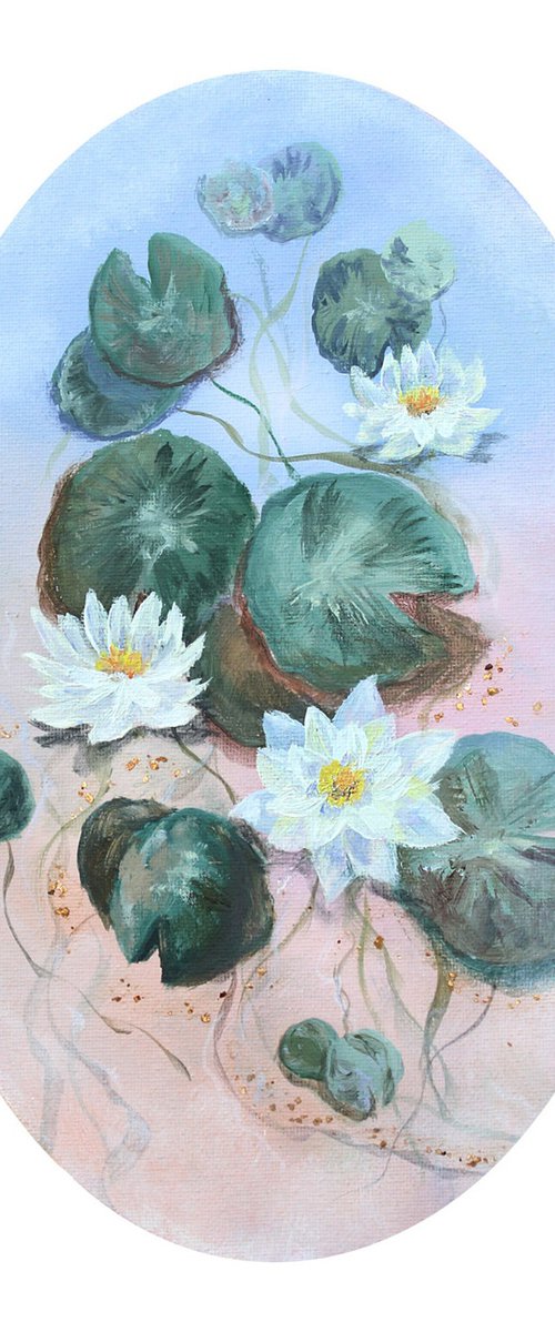 The Pond Keeps Its Treasures - Pink by Katerina Koroleva