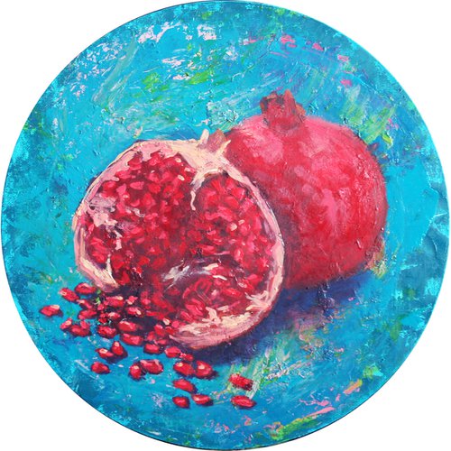 Pomegranate... /  ORIGINAL PAINTING by Salana Art Gallery