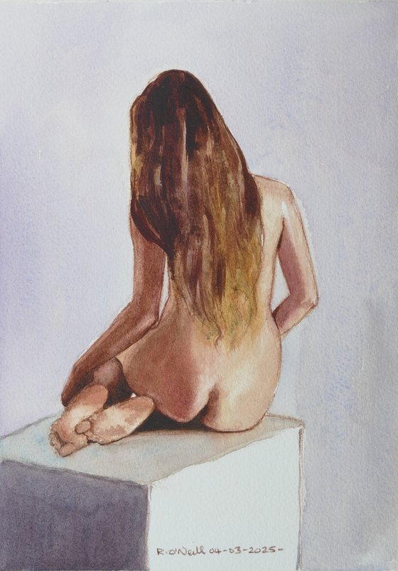 Seated female nude