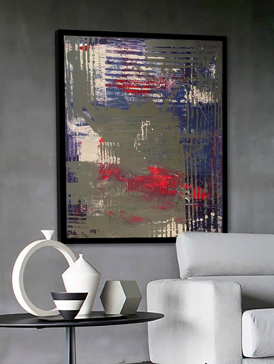 Grayish Abstract Contemporary Art by Bo Kravchenko