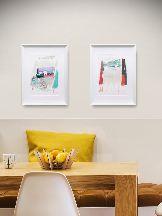 SET of 2, ABSTRACT STUDY