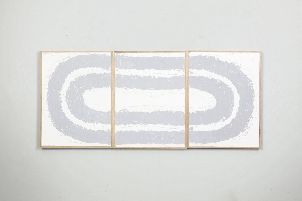 Organic Abstract Painting By Johan Soderstrom, 76 X 33, #409-11 Back And Forth, Original Artwork