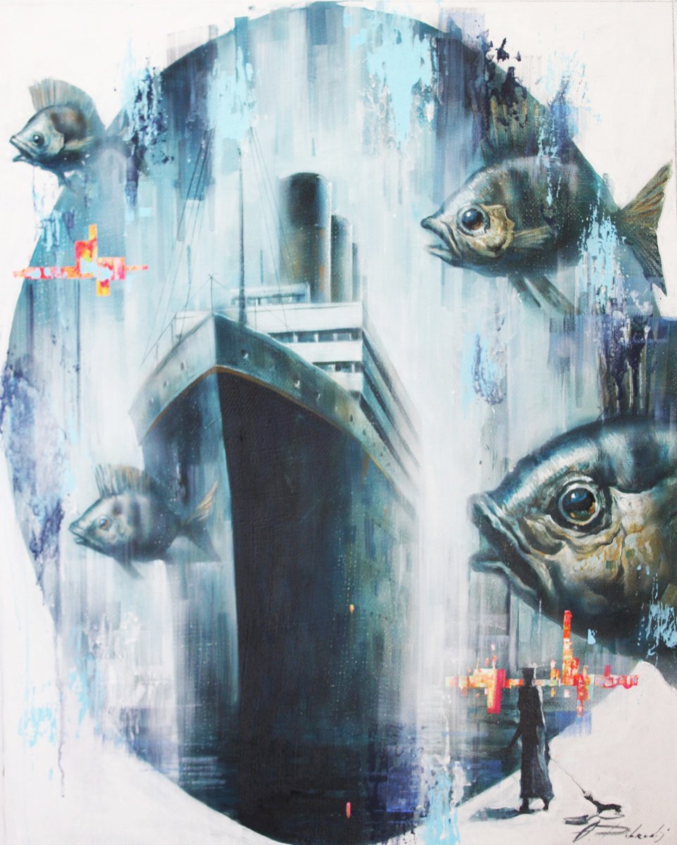 Surrealistic Acrylic Painting , ??????????? 4Sy. By Alexandr Dobrodiy, 31 X 39, Artwork For Sale On Artfinder