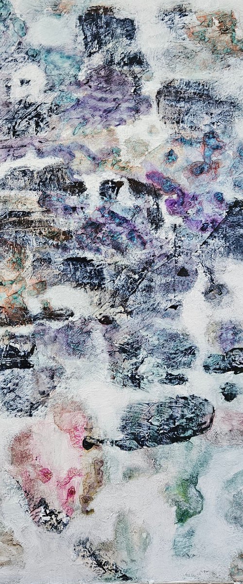 Interwoven Field Abstract Painting by Tatiana Hellum