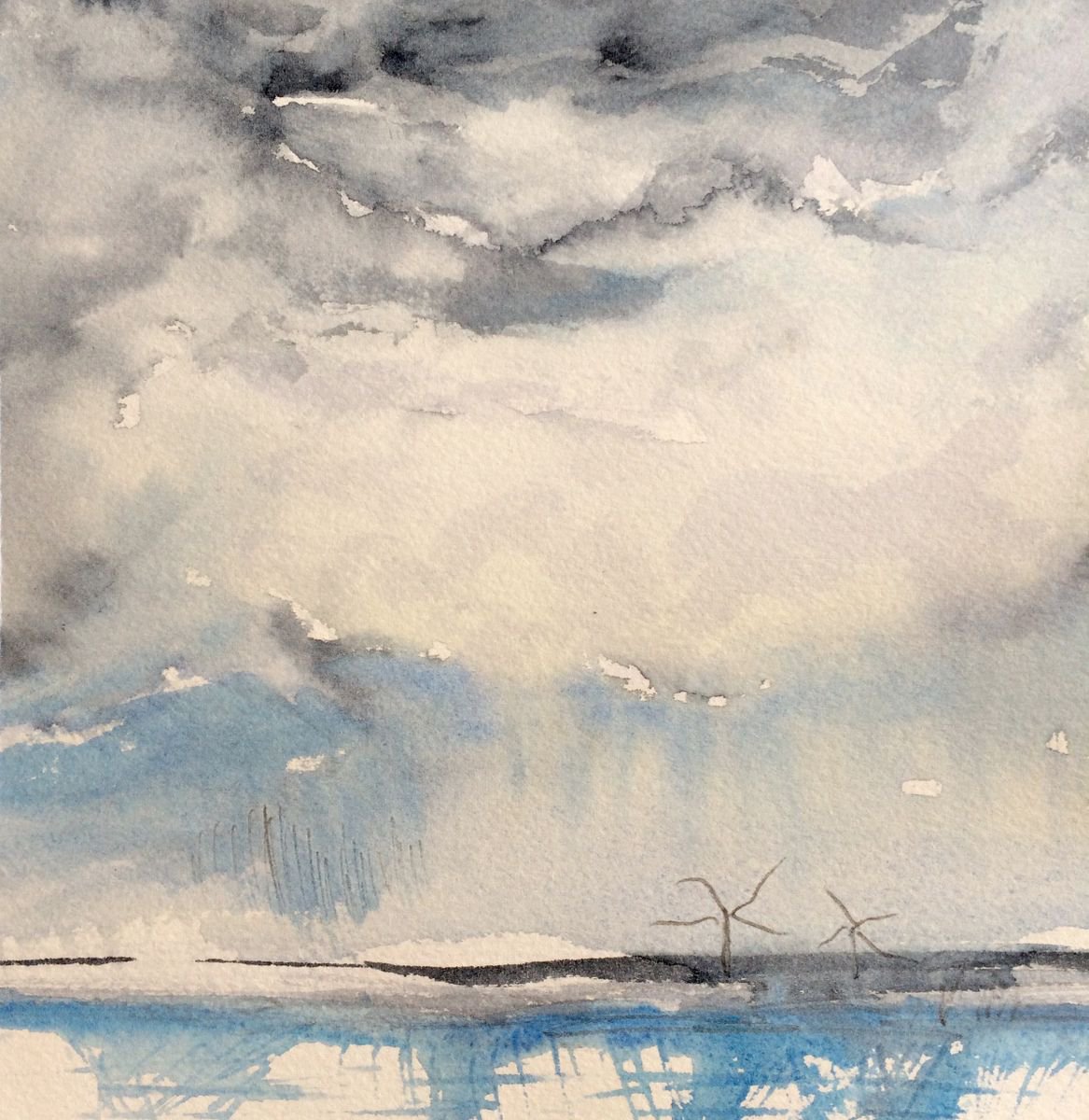 April Clouds II - Seascape by Gesa Reuter