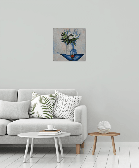Milky Blue Still Life