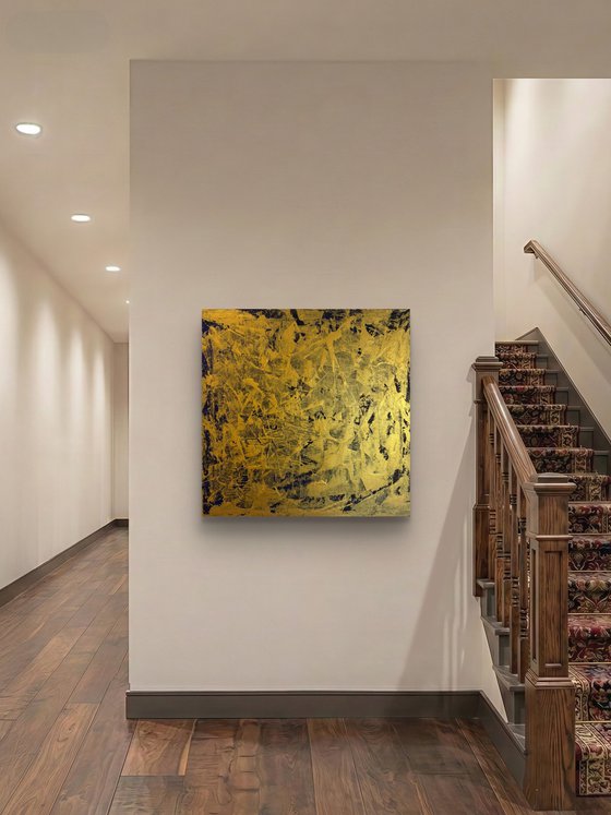 Echoes of Fire 70x70x2 cm