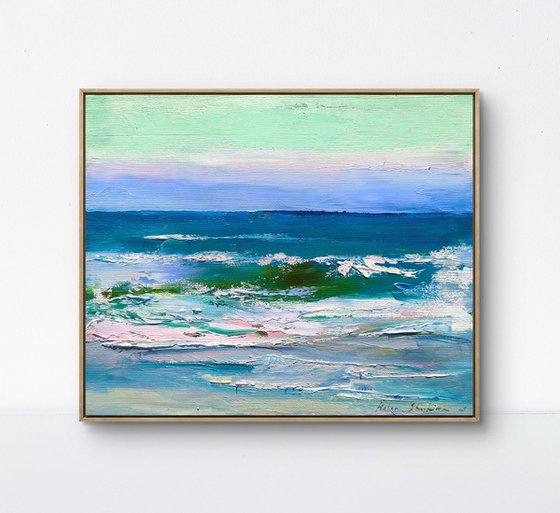 Admiring the evening sea