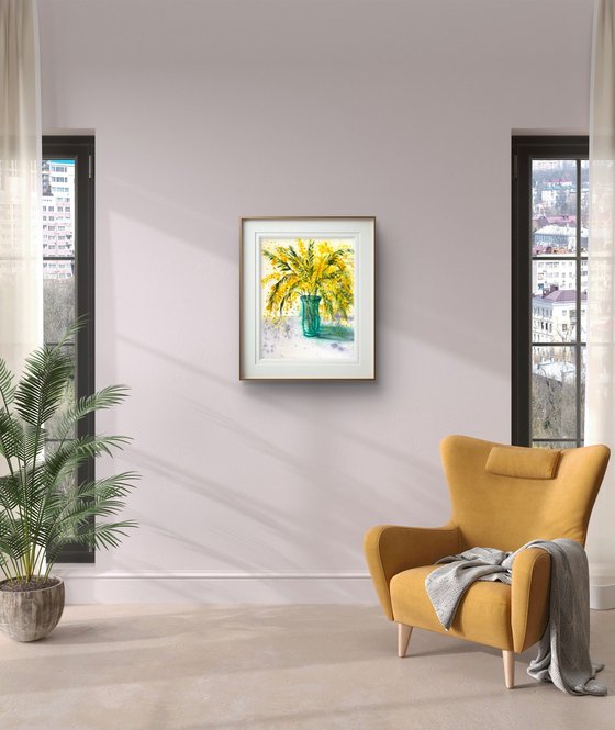 Mimosa branch Acacia Dealbata