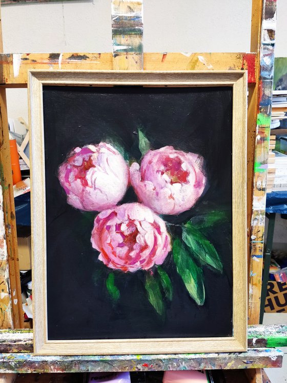 Bouquet Of Pink Peonies