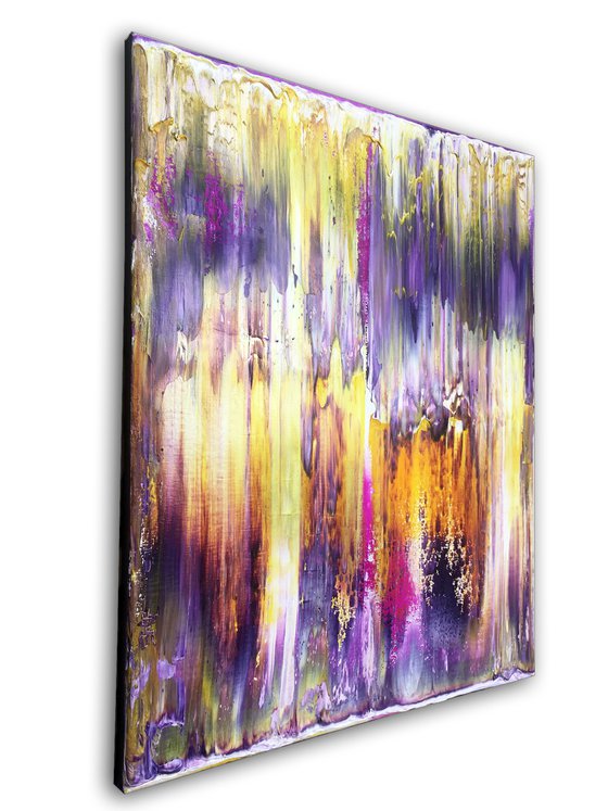 "Transmutation" - FREE USA SHIPPING + Save As A Series - Original PMS Abstract Triptych Oil Paintings On Canvas - 48" x 20"