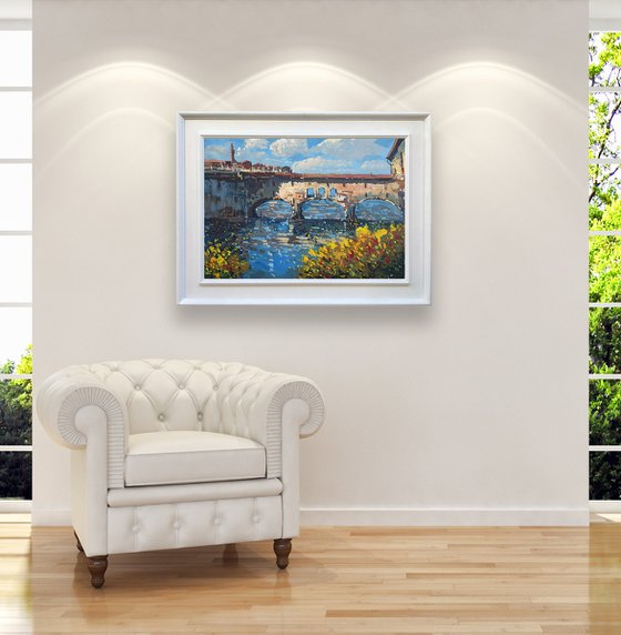 Ponte Vecchio Florence Oil Painting on Canvas