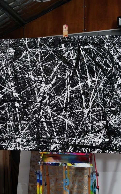 Scattergories 240cm x 100cm Huge Texture Abstract Art by Franko