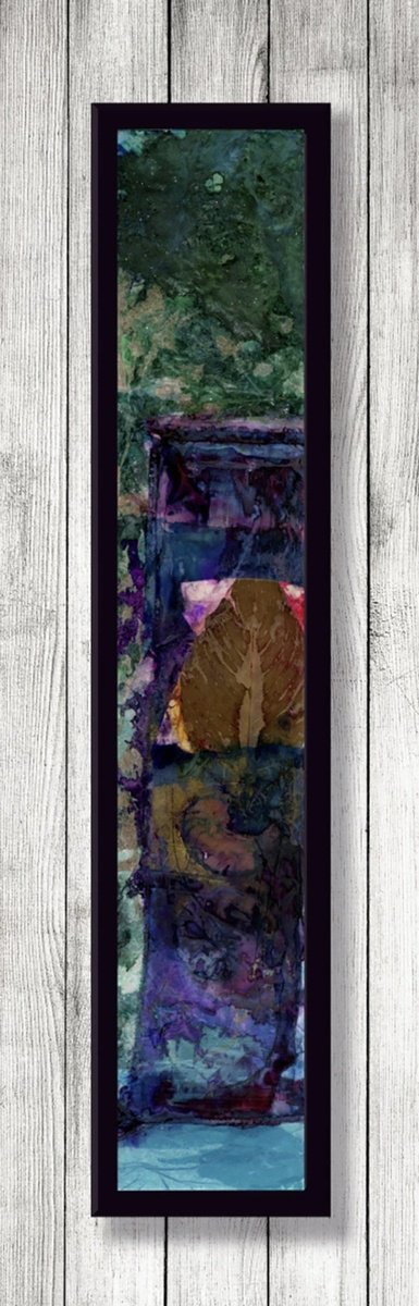Abstract Painting By Kathy Morton Stanion, 6 X 36", Nature
