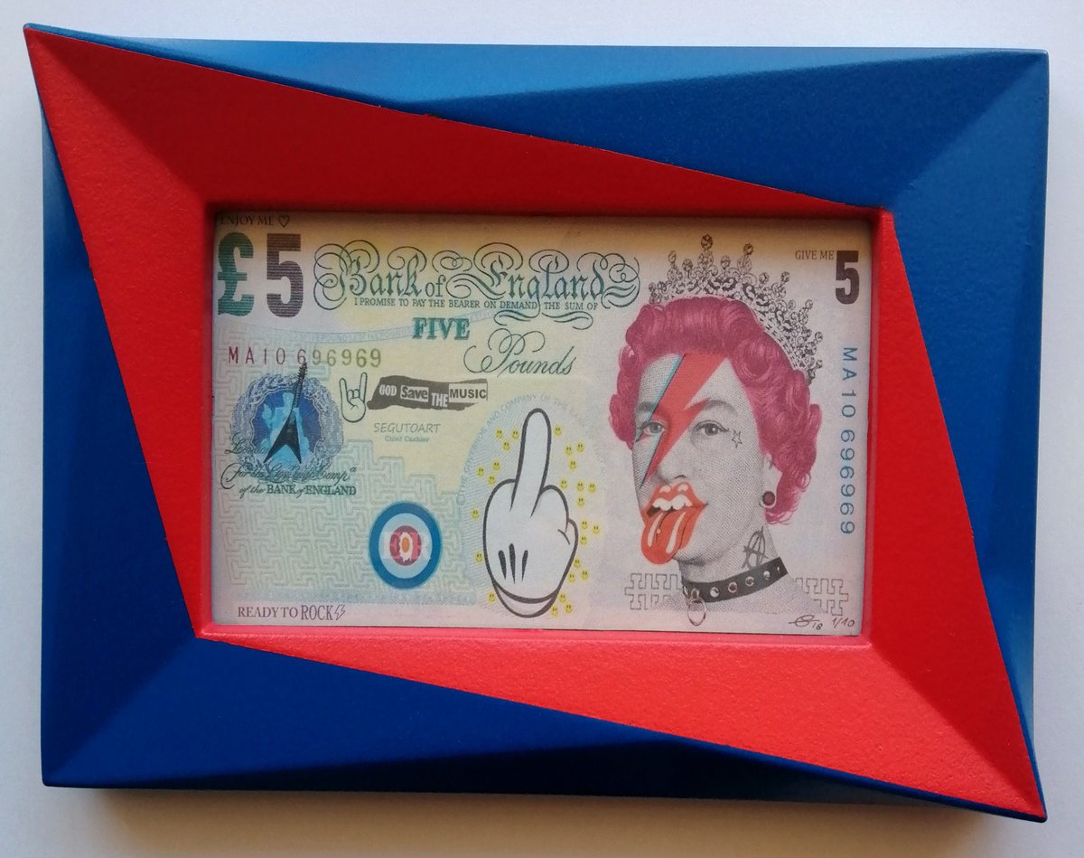 Urban And Pop Portrait Print By Segutoart, 8 X 6", God Save The Music, Original Artwork