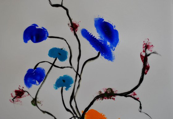 IKEBANA " Silence and Peace " / 19,68 x 25,59 in ( 50x65 cm )