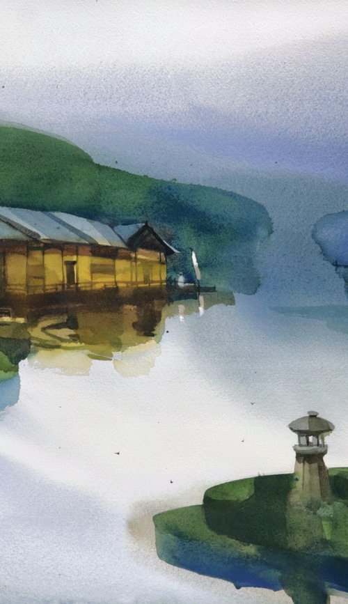 House resting, quiet lake by Prashant Prabhu