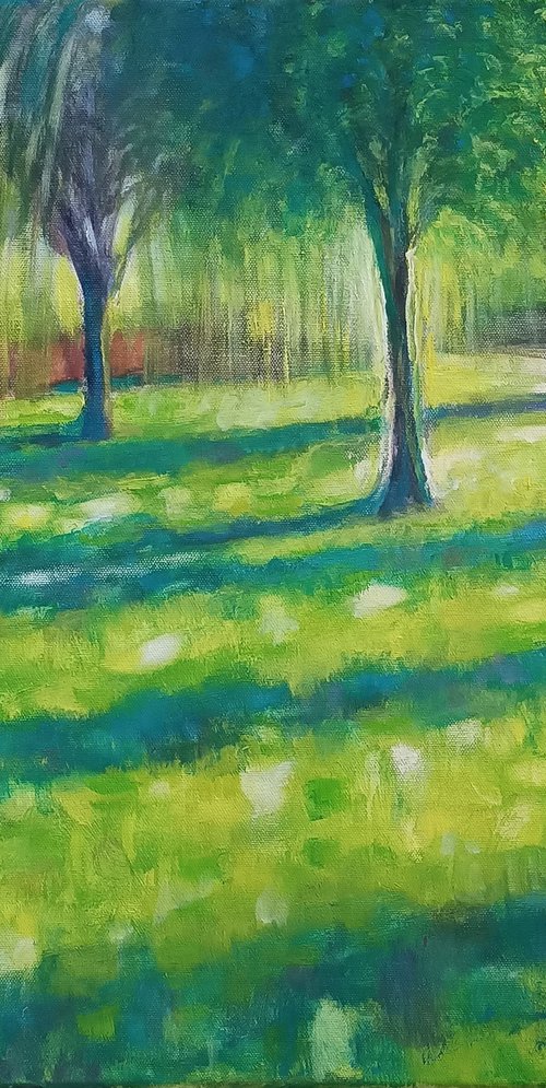 Light walking on the lawn IV by Mauro Trolese