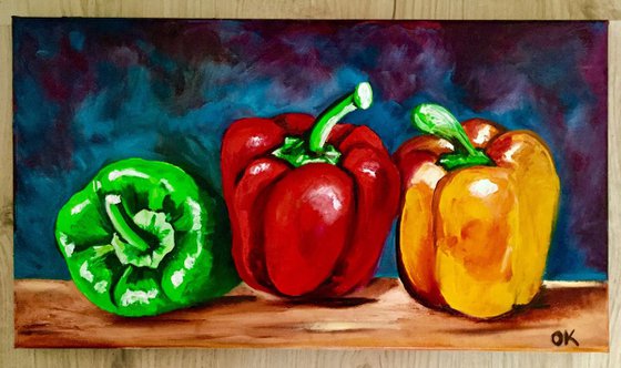 Still life with Peppers