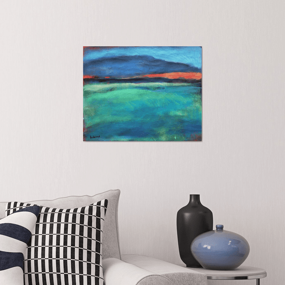 Landscape with Blue Cloud