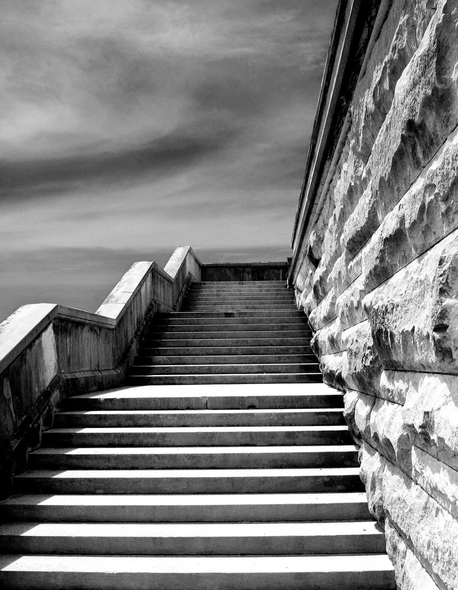 DARK AT THE TOP OF THE STAIRS by William Dey