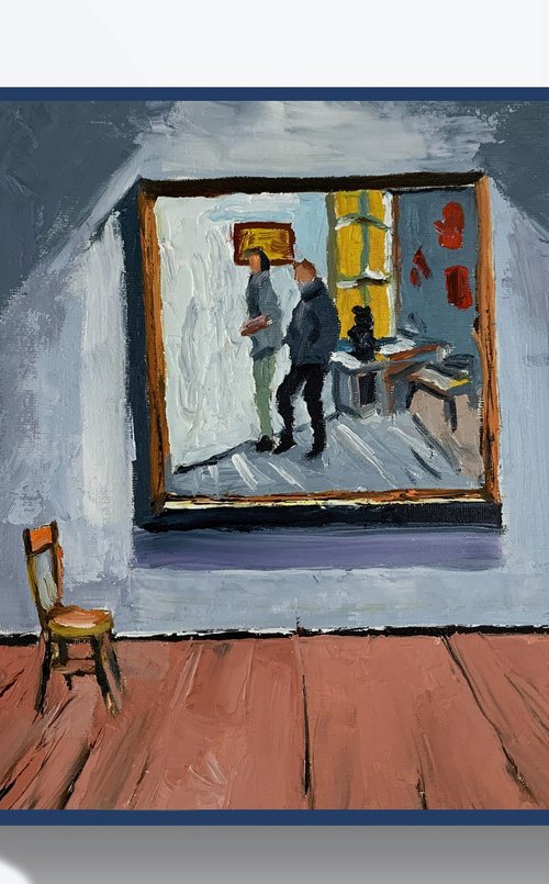 Art gallery Interior painting. Inspired by Van Gogh. by Vita Schagen