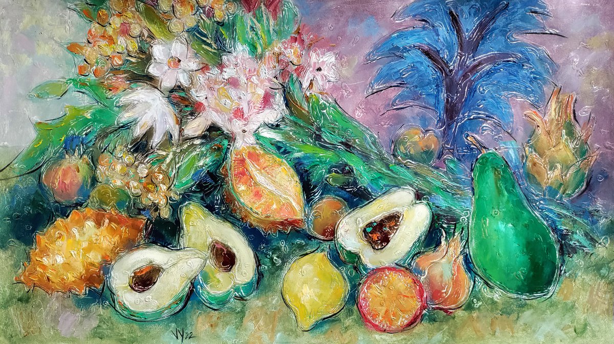 Flowers, Fruit by Valentina Yevmenenko