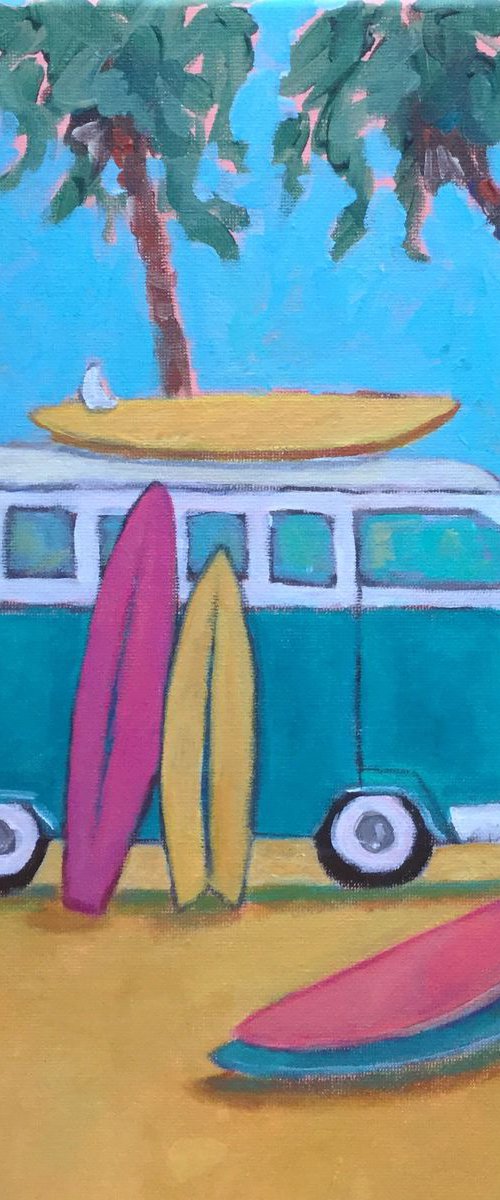 “Surf’s Up in Blue” by Holly Wojahn